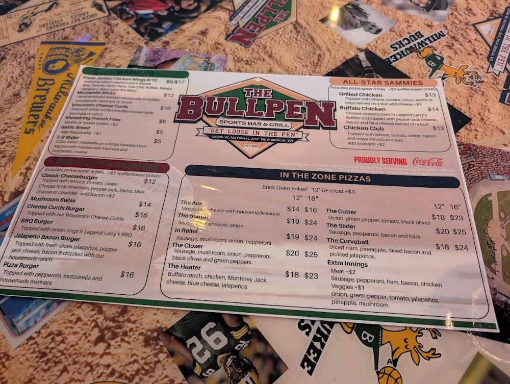 The Bullpen Sports Bar & Grill Menu image 3